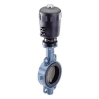 Burkert 2/2-Way Butterfly Valve, Pneumatically Operated, Type 2672